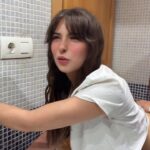 Creampie In My Hairy Pussy, My Stepdad Filled Me With Semen In The Bathroom While His Friends Were In The Living Room