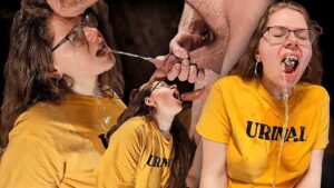 Dirty girlfriend asked me to pee in her mouth... she wasn't ready