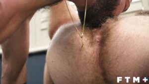 FTM Male - Eddie's hairy bonus hole gets eaten and fucked by Mister Brio