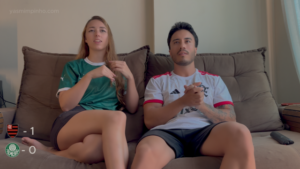 I bet on Flamengo's win with my Palmeiras sister-in-law - Copa Libertadores Final