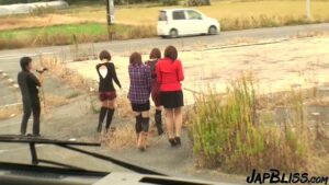 Japanese group gathered in the bus