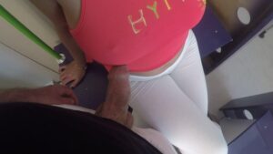 Stranger flashes cock on train and offers to give him hand job and grind cock on my ass