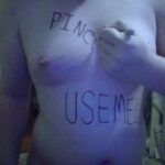 Trans Slut Writes All Over Her Body